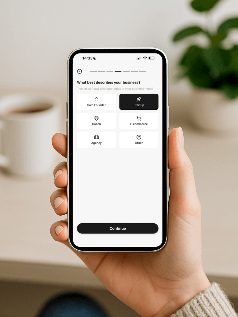 Tell Aseyi About Your Business - View 4