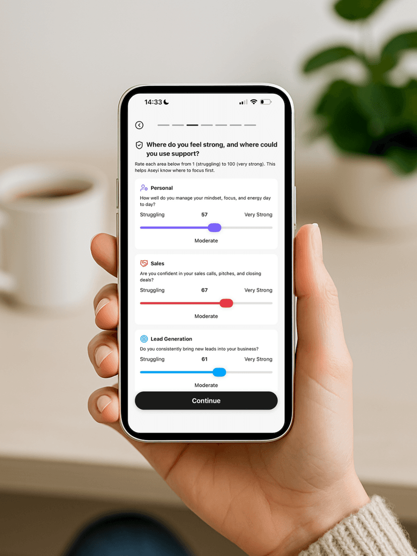 Tell Aseyi About Your Business - View 1