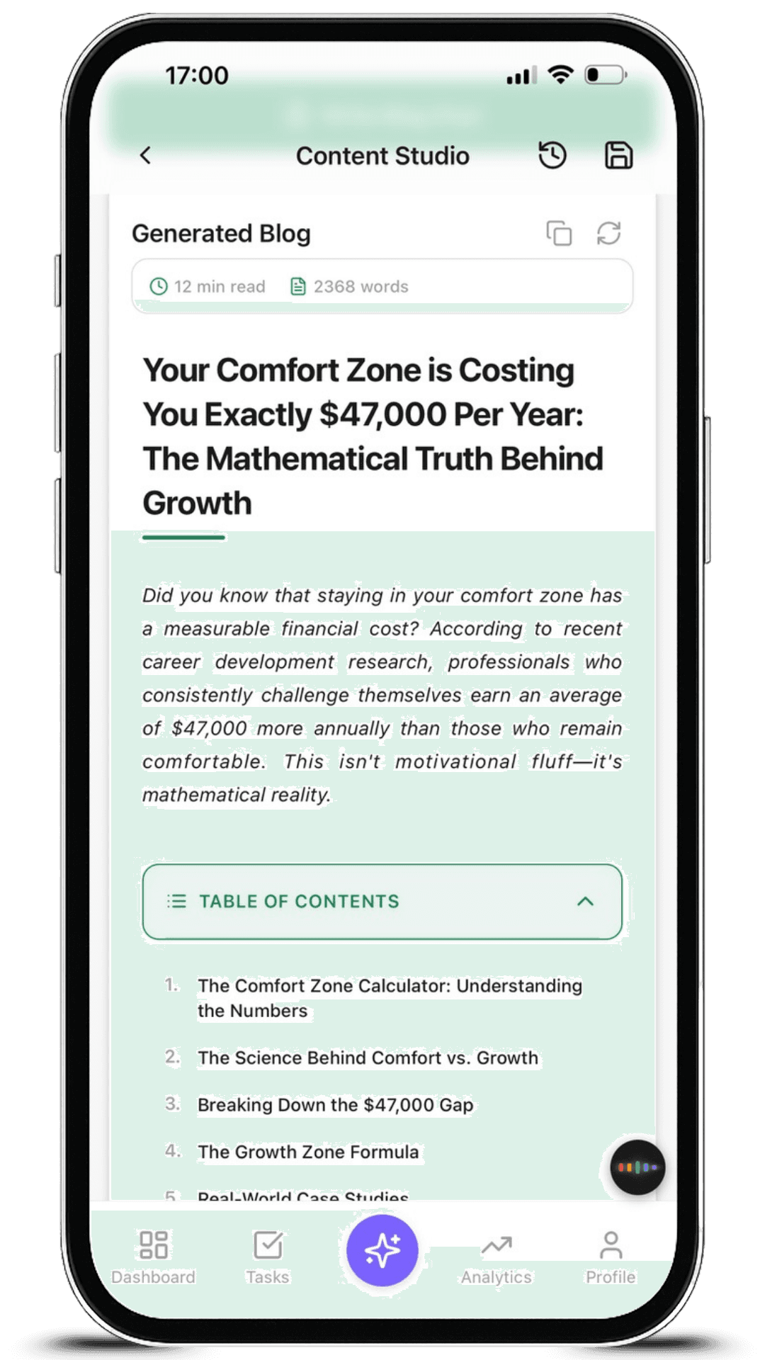 Aseyi Content Studio Interface - Content Calendar