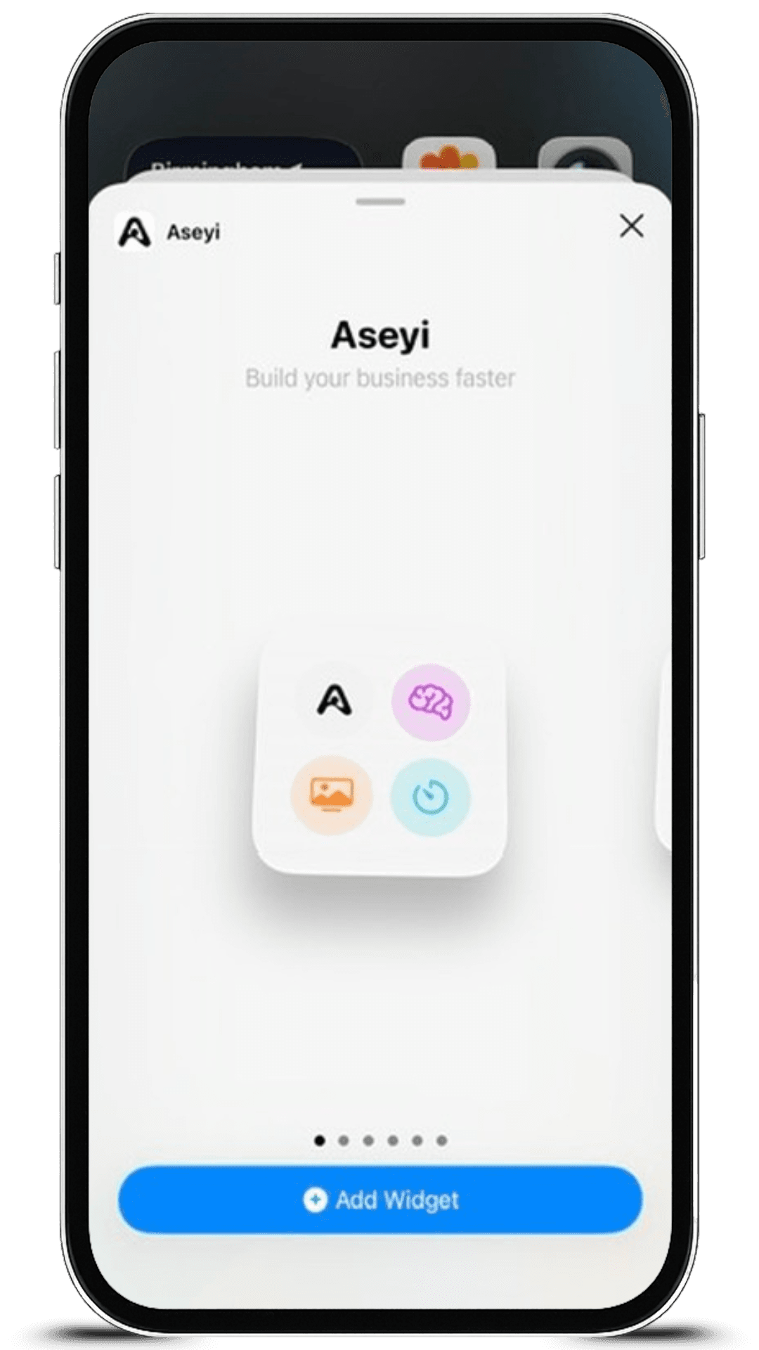 Aseyi iOS Widgets - Quick Access Grid