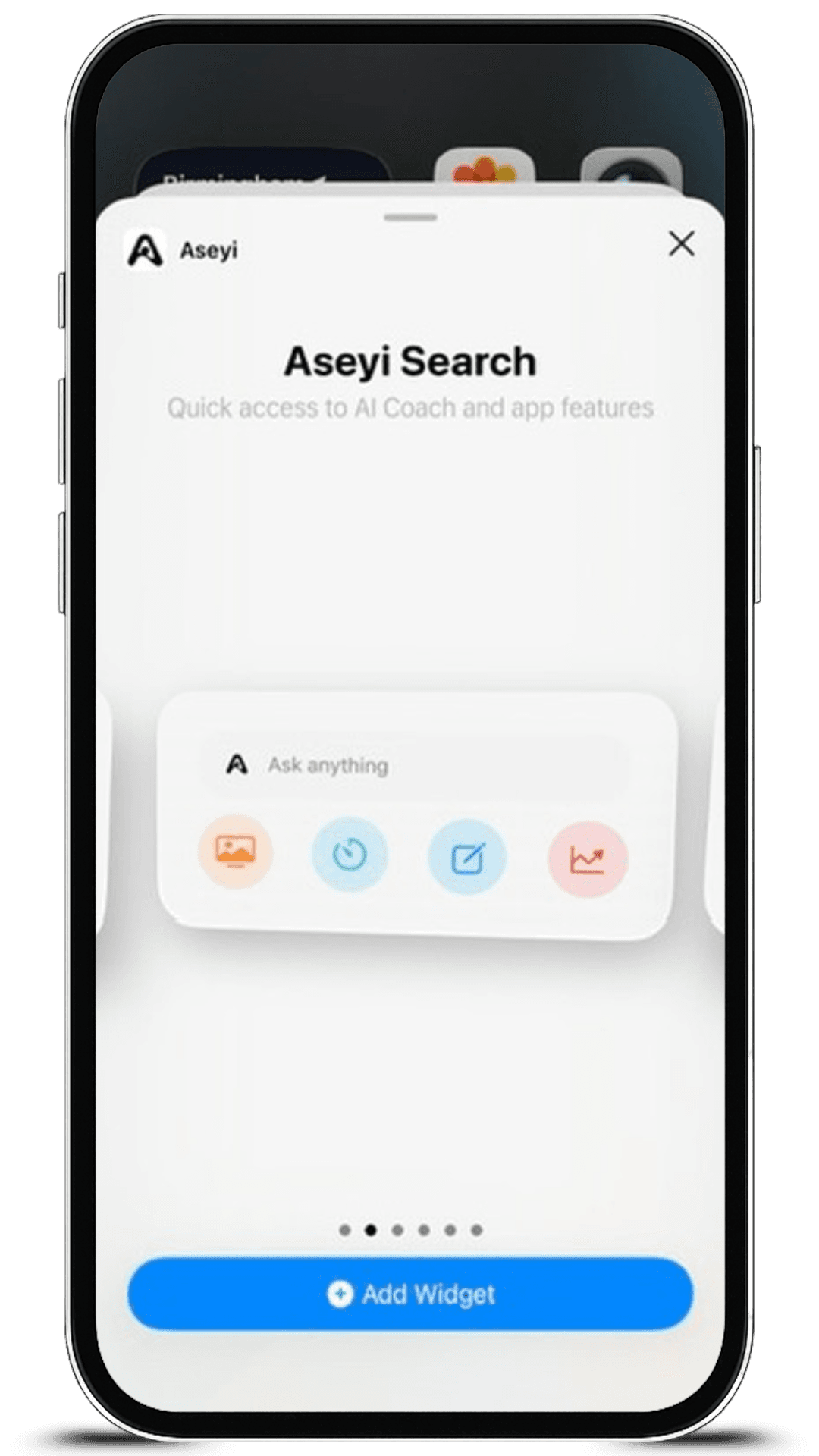 Aseyi iOS Widgets - AI Search Bar