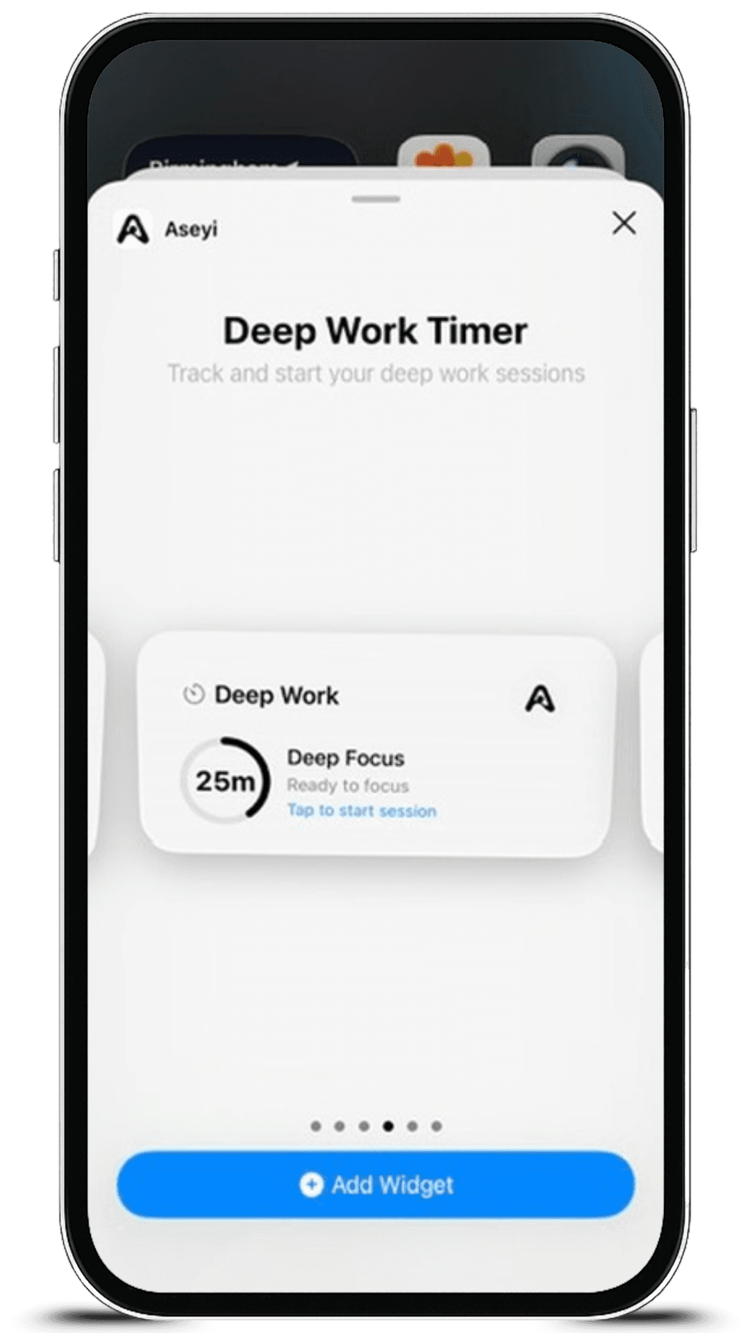 Aseyi iOS Widgets - Tasks Tracker